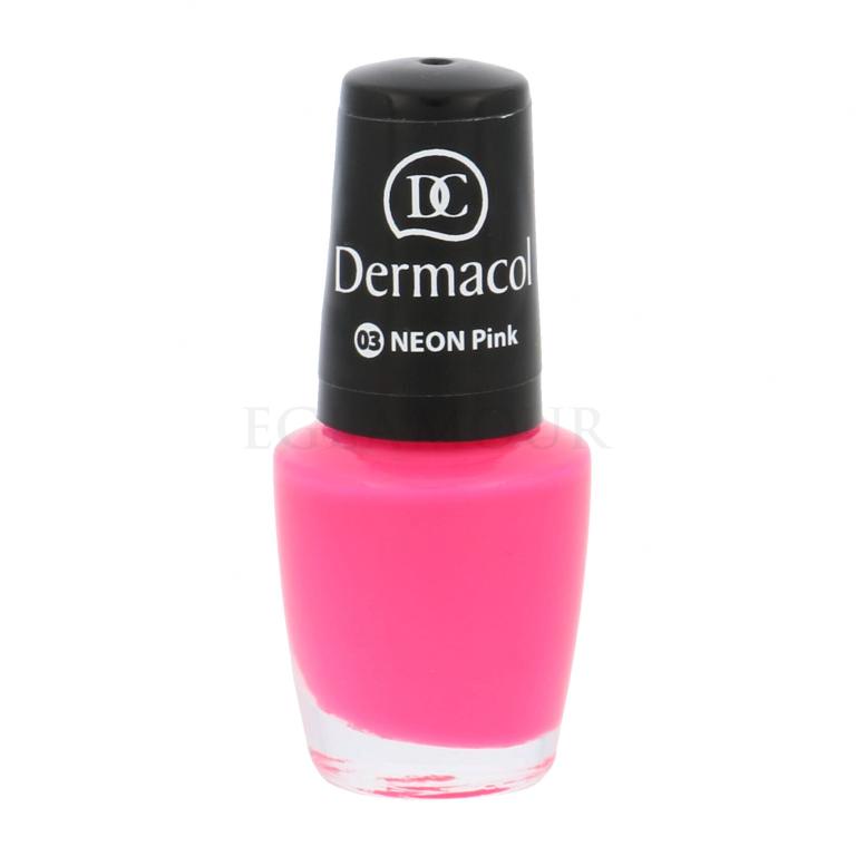 Dermacol Neon Nagellack für Frauen 5 ml Farbton  03 Pink