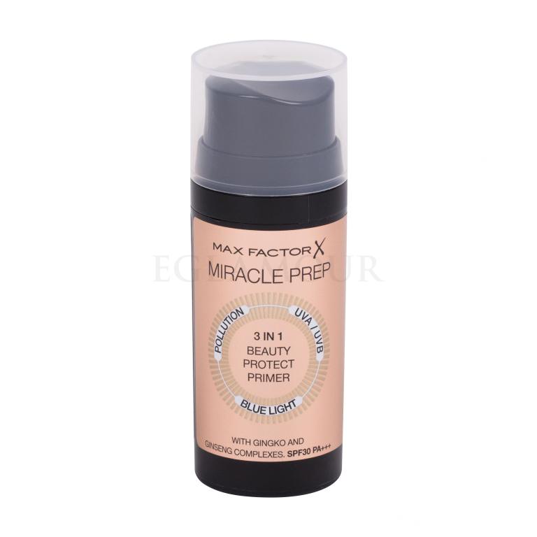Max Factor Miracle Prep 3 in 1 Beauty Protect SPF30 Make-up Base für Frauen 30 ml