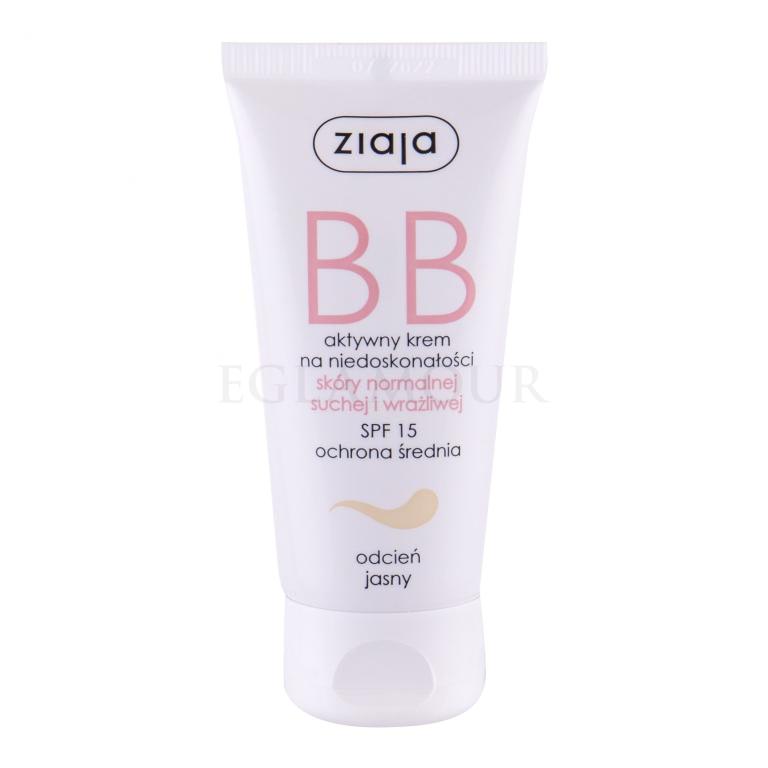 Ziaja BB Cream Normal and Dry Skin SPF15 BB Creme für Frauen 50 ml Farbton  Light