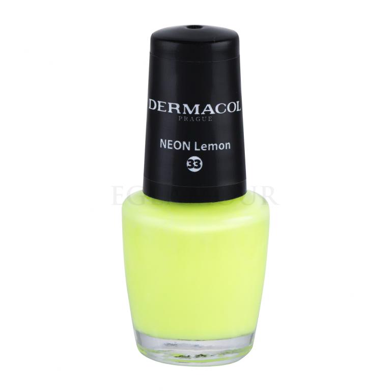 Dermacol Neon Nagellack für Frauen 5 ml Farbton  33 Neon Lemon