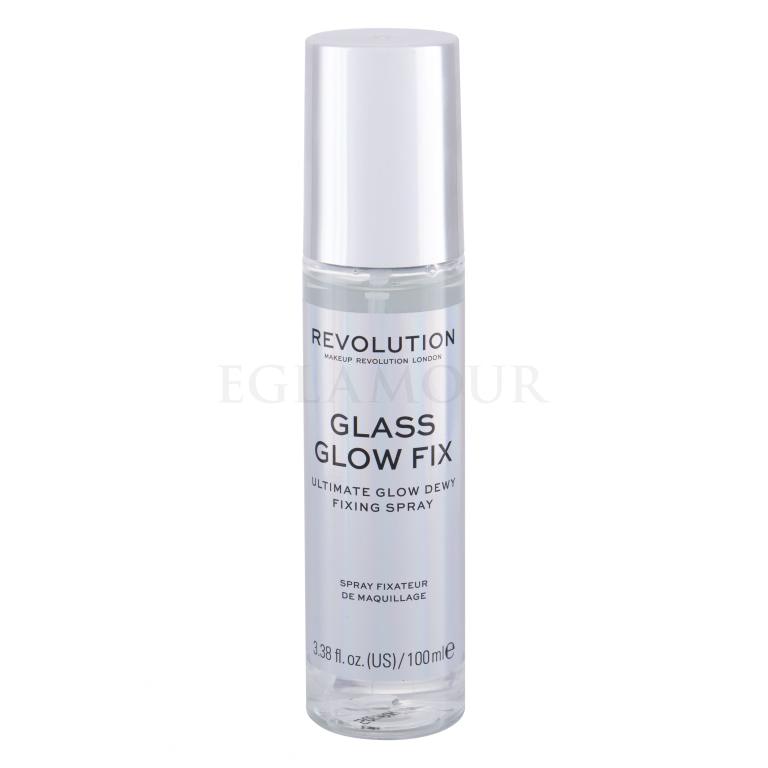 Makeup Revolution London Glass Glow Fix Make-up Fixierer für Frauen 100 ml