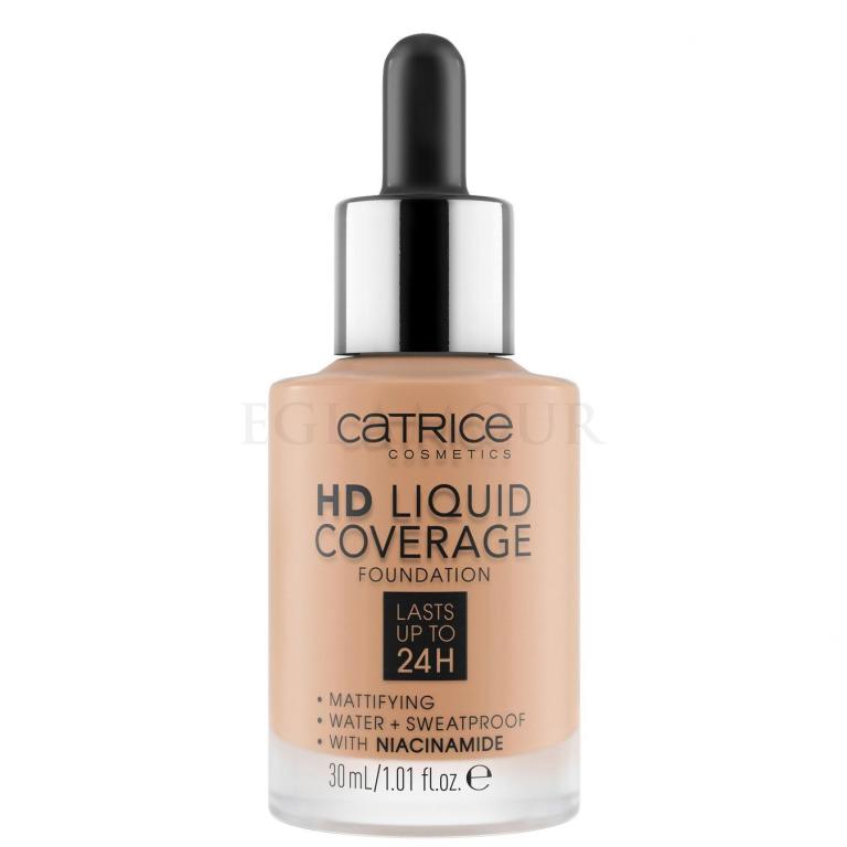 Catrice HD Liquid Coverage 24H Foundation für Frauen 30 ml Farbton  040 Warm Beige