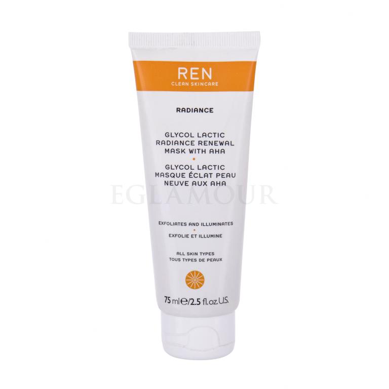 REN Clean Skincare Radiance Glycol Lactic Radiance Renewal AHA Gesichtsmaske für Frauen 75 ml