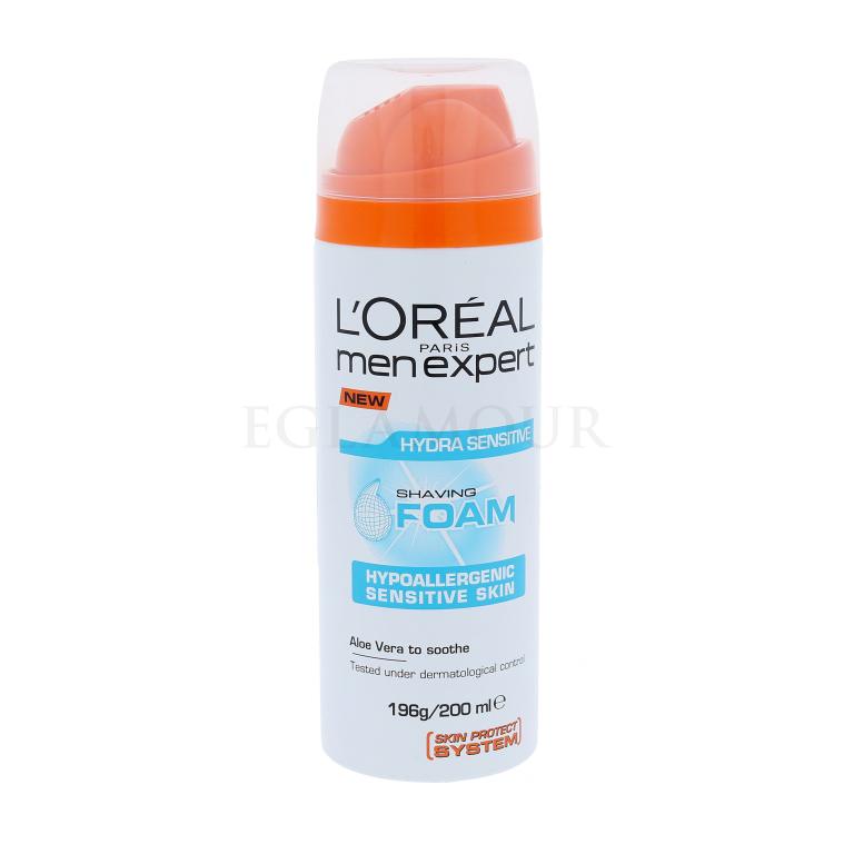 L&#039;Oréal Paris Men Expert Hydra Sensitive Rasierschaum für Herren 200 ml