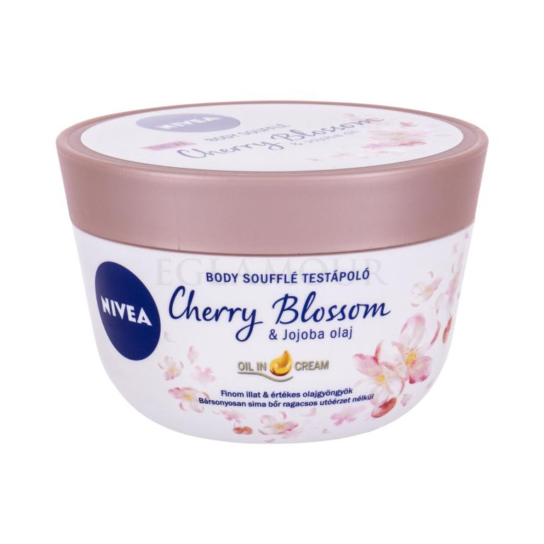 Nivea Body Soufflé Cherry Blossom &amp; Jojoba Oil Körpercreme für Frauen 200 ml
