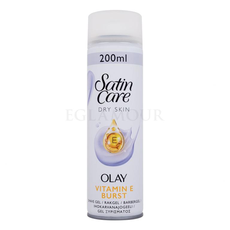 Gillette Satin Care Olay Vitamin E Burst Shave Gel Rasiergel für Frauen 200 ml