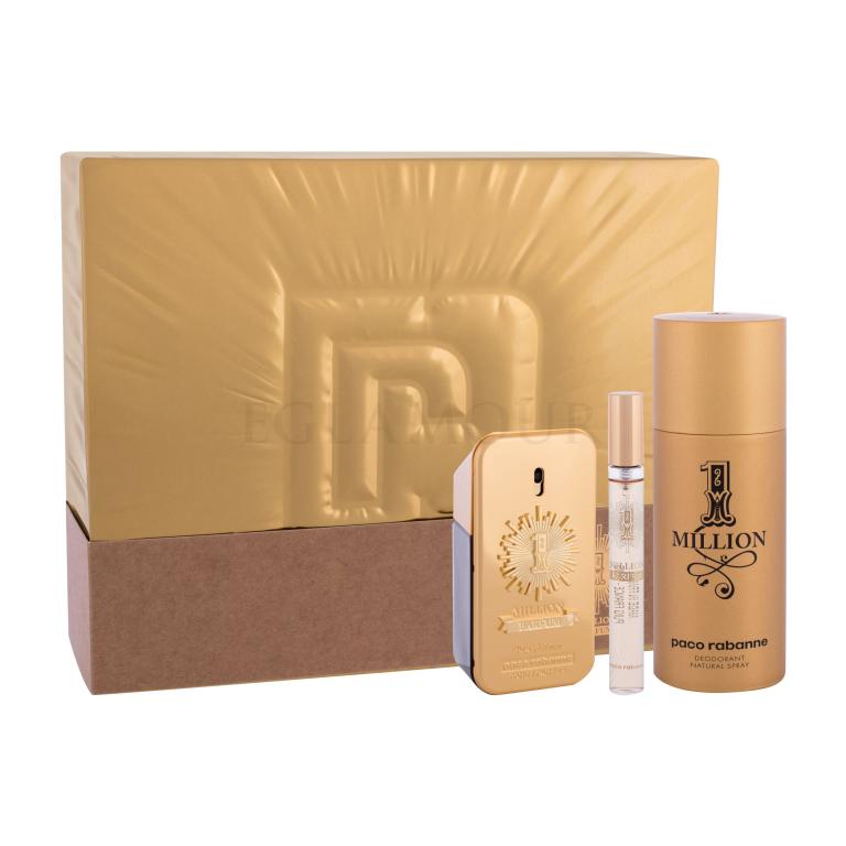 Paco Rabanne 1 Million Geschenkset Parfum 50 ml + Deodorant 150 ml + Parfum 10 ml