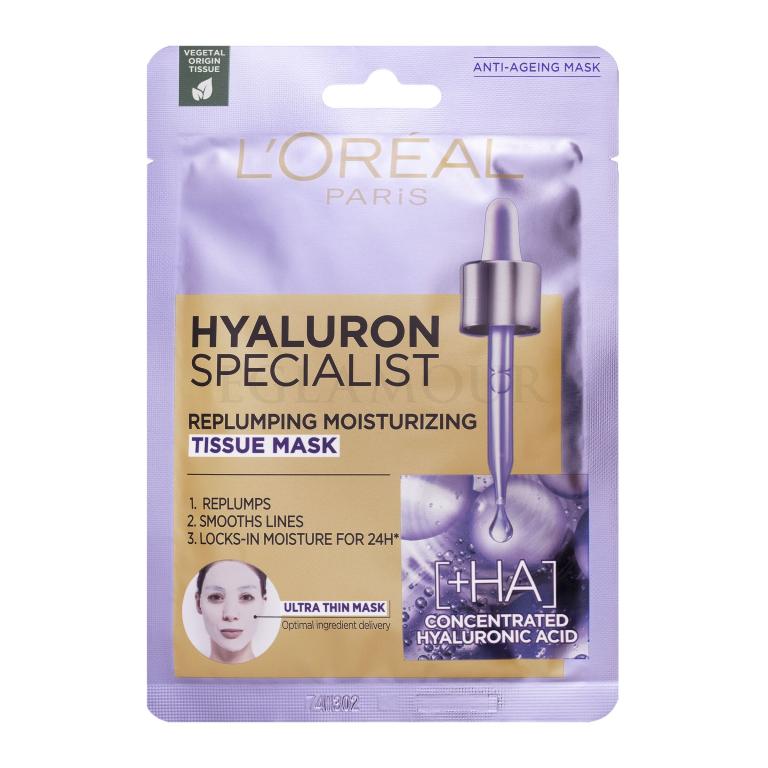 L&#039;Oréal Paris Hyaluron Specialist Replumping Moisturizing Gesichtsmaske für Frauen 1 St.