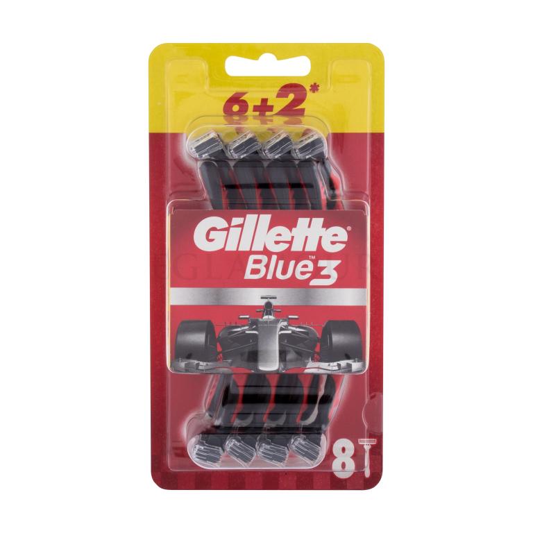 Gillette Blue3 Red Rasierer für Herren 8 St.