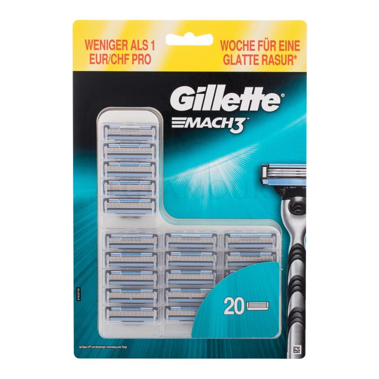 Gillette Mach3 Ersatzklinge für Herren 20 St.