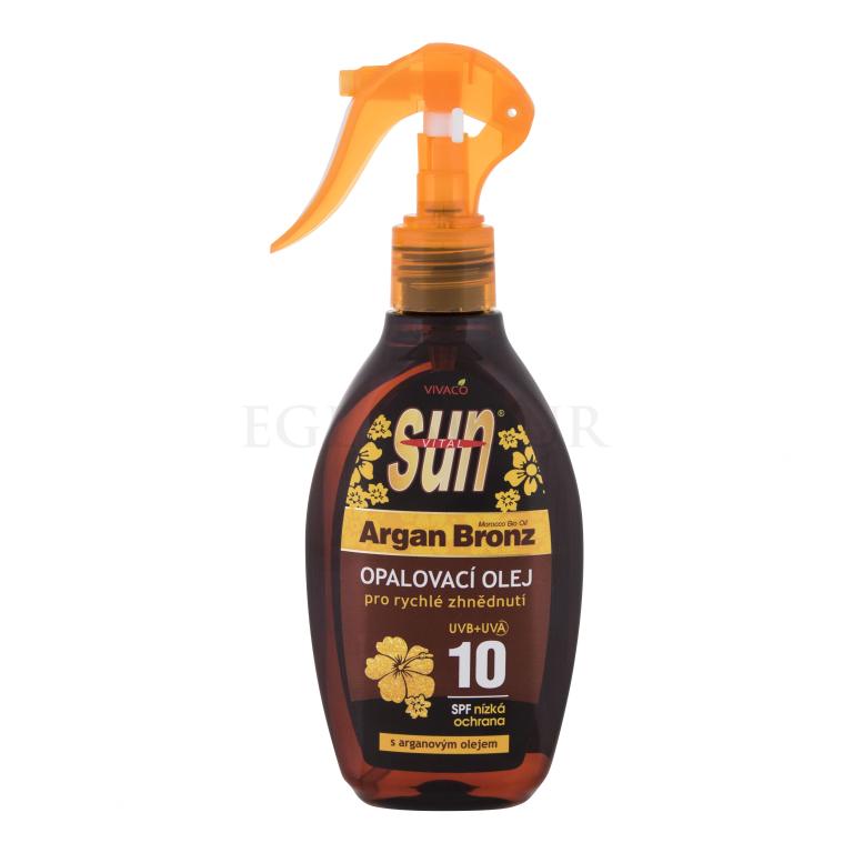 Vivaco Sun Argan Bronz Suntan Oil SPF10 Sonnenschutz 200 ml