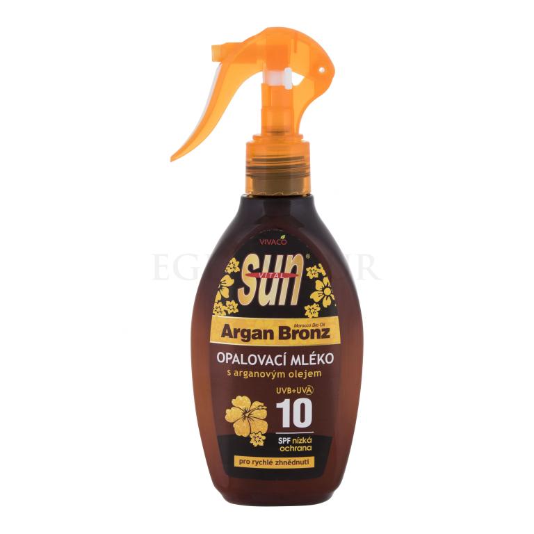 Vivaco Sun Argan Bronz Suntan Lotion SPF10 Sonnenschutz 200 ml