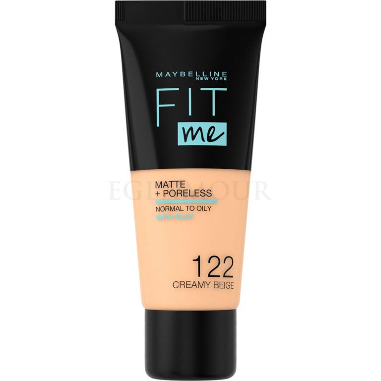 Maybelline Fit Me! Matte + Poreless Foundation für Frauen 30 ml Farbton  122 Creamy Beige