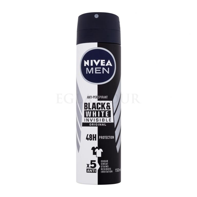 Nivea Men Invisible For Black &amp; White Original Deospray Antiperspirant für Herren 150 ml