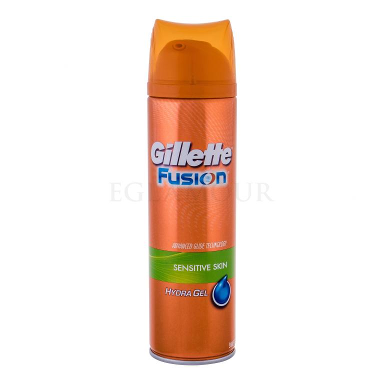 Gillette Fusion Hydra Gel Sensitive Skin Rasiergel für Herren 200 ml