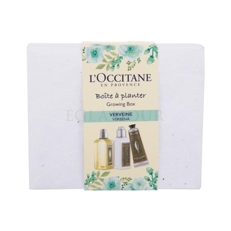 L&#039;Occitane Verveine Growing Box Geschenkset Set Duschgel Verveine Shower Gel 70 ml + Körpermilch Verveine Body Lotion 75 ml + Handcreme Cooling Hand Cream Gel 30 ml