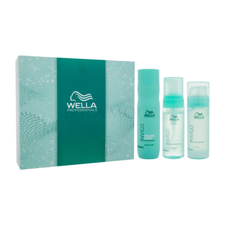 Wella Professionals Invigo Volume Boost Geschenkset Shampoo Invigo Volume Boost 250 ml + Haarmaske Invigo Volume Boost 145 ml + Styling-Fixierschaum Invigo Volume Boost 150 ml