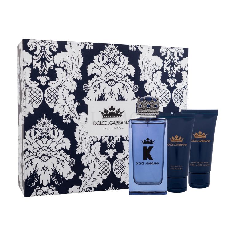 Dolce&amp;Gabbana K Geschenkset Eau de Parfum 100 ml + Duschgel 50 ml + After Shave Balsam 50 ml