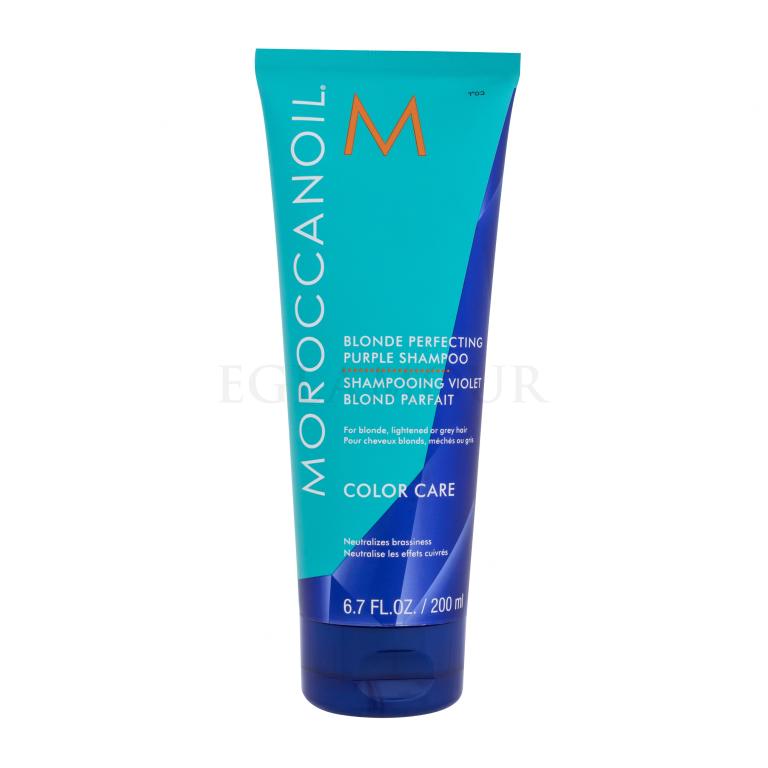 Moroccanoil Color Care Blonde Perfecting Purple Shampoo Shampoo für Frauen 200 ml