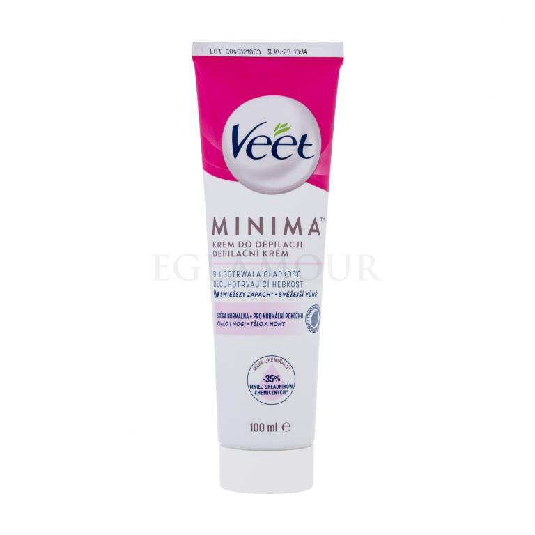 Veet Minima Hair Removal Cream Normal Skin Depilationspräparat für Frauen 100 ml