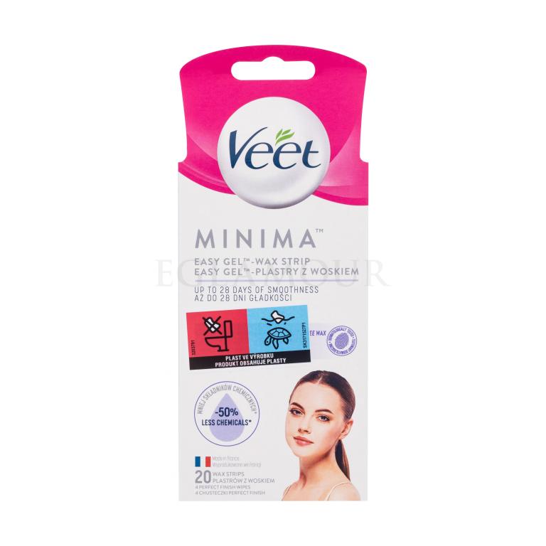 Veet Minima Easy-Gel™ Wax Strips Face Depilationspräparat für Frauen 20 St.