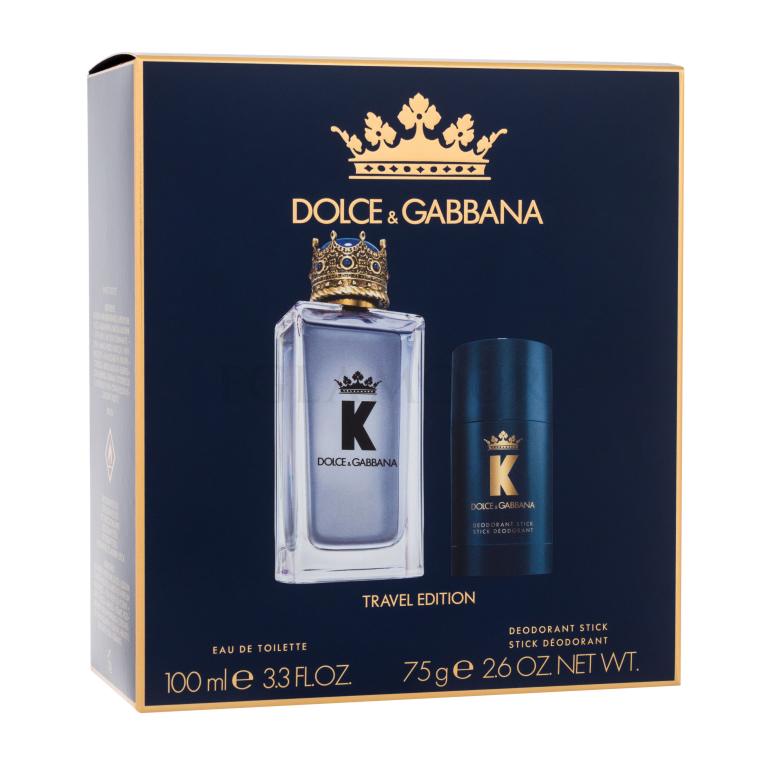 Dolce&amp;Gabbana K Travel Edition Geschenkset Eau de Toilette 100 ml + Deostick 75 g