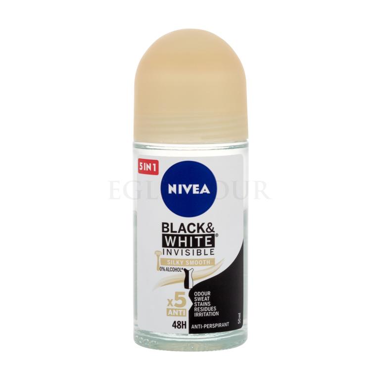 Nivea Black &amp; White Invisible Silky Smooth 48h Antiperspirant für Frauen 50 ml