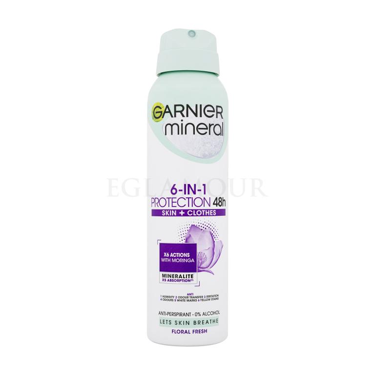 Garnier Mineral Protection 6-in-1 Floral Fresh 48h Antiperspirant für Frauen 150 ml