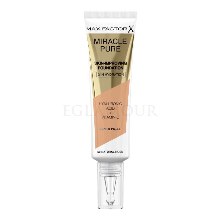 Max Factor Miracle Pure Skin-Improving Foundation SPF30 Foundation für Frauen 30 ml Farbton  50 Natural Rose