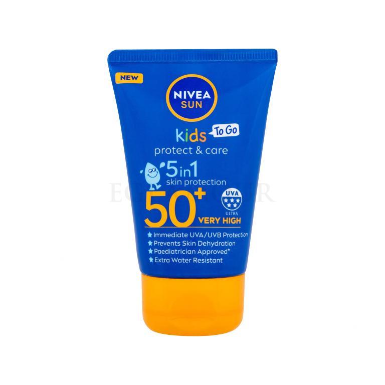 Nivea Sun Kids Protect &amp; Care Sun Lotion 5 in 1 SPF50+ Sonnenschutz für Kinder 50 ml