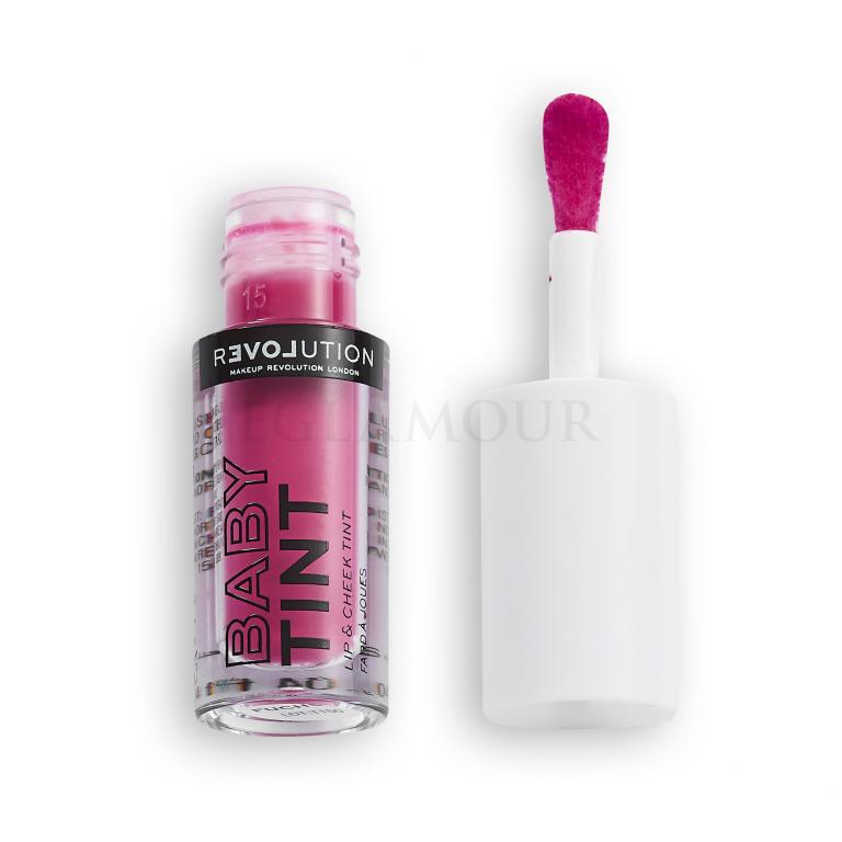 Revolution Relove Baby Tint Lip &amp; Cheek Lippenstift für Frauen 1,4 ml Farbton  Fuchsia