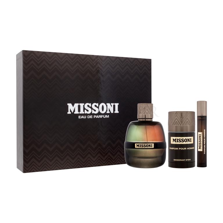 Missoni Parfum Pour Homme Geschenkset Eau de Parfum 100 ml + Eau de Parfum 10 ml + Deostick 75 ml