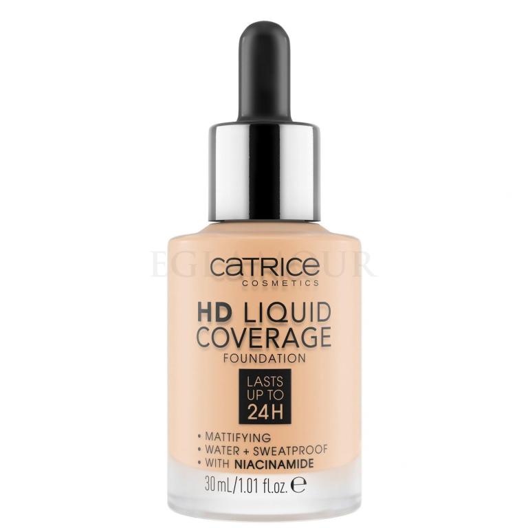 Catrice HD Liquid Coverage 24H Foundation für Frauen 30 ml Farbton  005 Ivory Beige