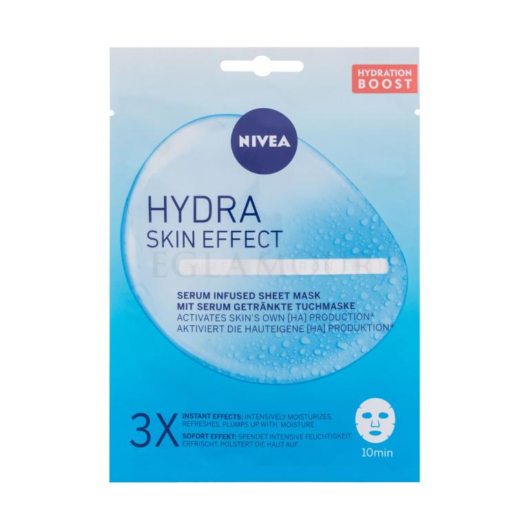 Nivea Hydra Skin Effect Serum Infused Sheet Mask Gesichtsmaske für Frauen 1 St.