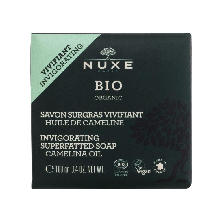 NUXE Bio Organic Invigorating Superfatted Soap Camelina Oil Seife für Frauen 100 g
