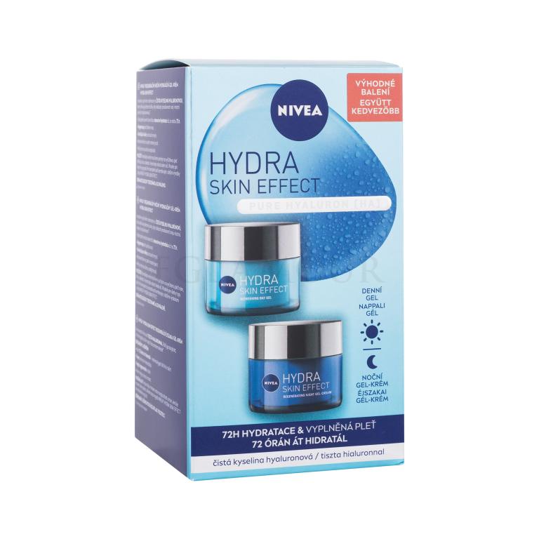 Nivea Hydra Skin Effect Duo Pack Geschenkset Gesichtsgel Hydra Skin Effect 50 ml + Nachtsgel Hydra Skin Effect 50 ml