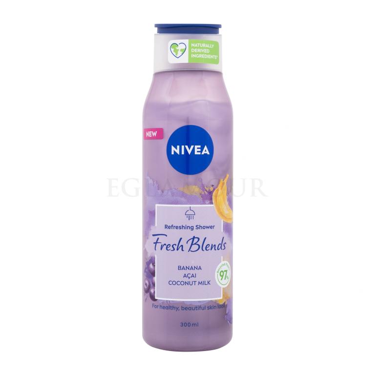 Nivea Fresh Blends Banana &amp; Acai Refreshing Shower Duschgel für Frauen 300 ml