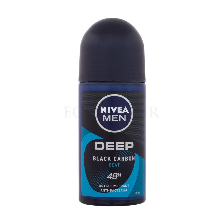 Nivea Men Deep Black Carbon Beat 48H Antiperspirant für Herren 50 ml