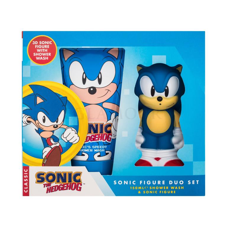 Sonic The Hedgehog Sonic Figure Duo Set Geschenkset Duschgel 150 ml + Spielzeug Sonic