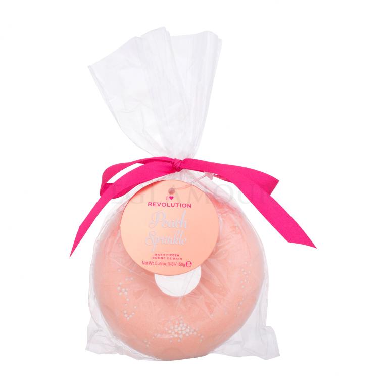 I Heart Revolution Donut Peach Sprinkle Badebombe für Frauen 150 g