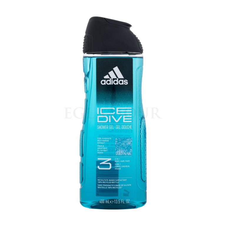Adidas Ice Dive Shower Gel 3-In-1 Duschgel für Herren 400 ml