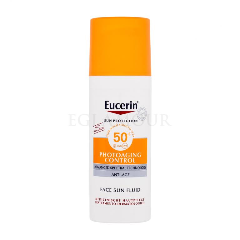 Eucerin Sun Protection Photoaging Control Face Sun Fluid SPF50+ Sonnenschutz fürs Gesicht für Frauen 50 ml