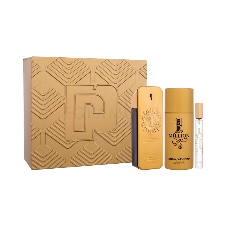 Paco Rabanne 1 Million Geschenkset Parfum 100 ml + Deodorant 150 ml + Parfum 10 ml