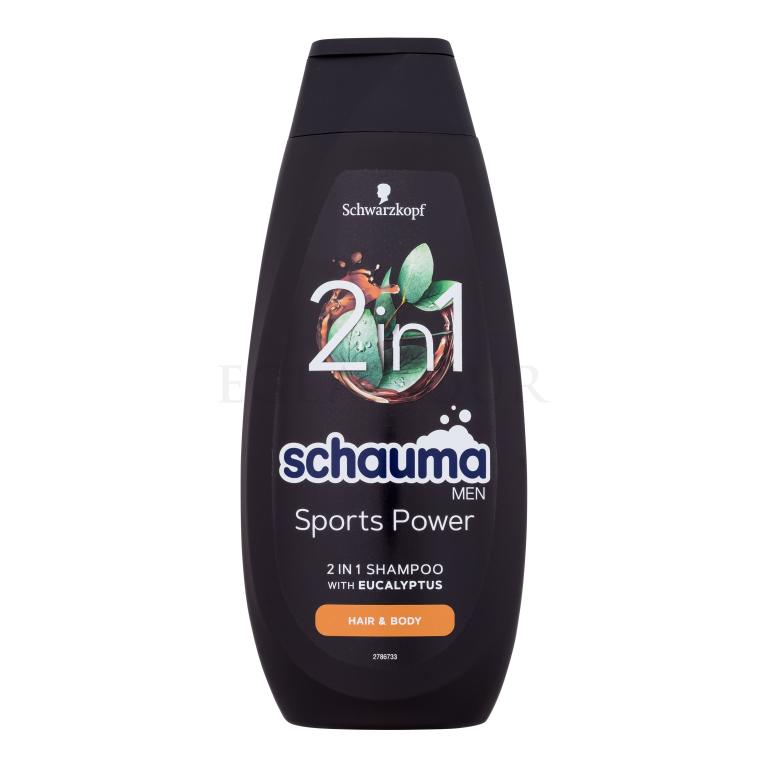 Schwarzkopf Schauma Men Sports Power 2In1 Shampoo Shampoo für Herren 400 ml