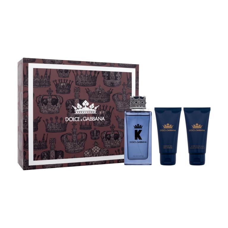 Dolce&amp;Gabbana K Geschenkset Eau de Parfum 100 ml + Duschgel 50 ml + Rasierbalsam 50 ml