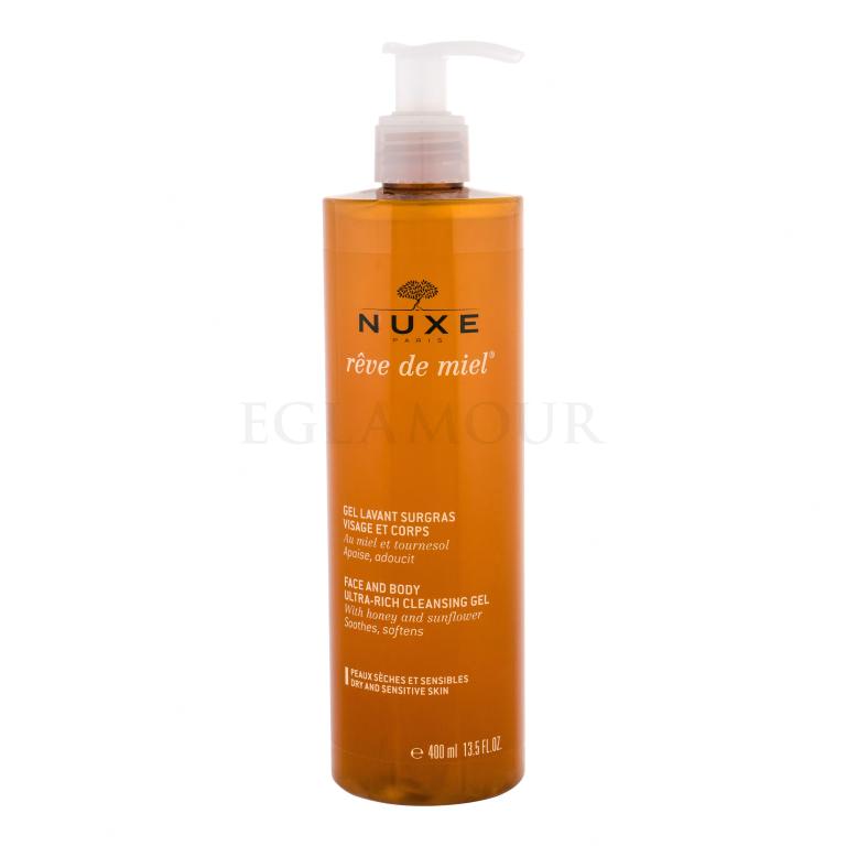 NUXE Reve de Miel Face And Body Ultra-Rich Cleansing Gel Duschgel für Frauen 400 ml