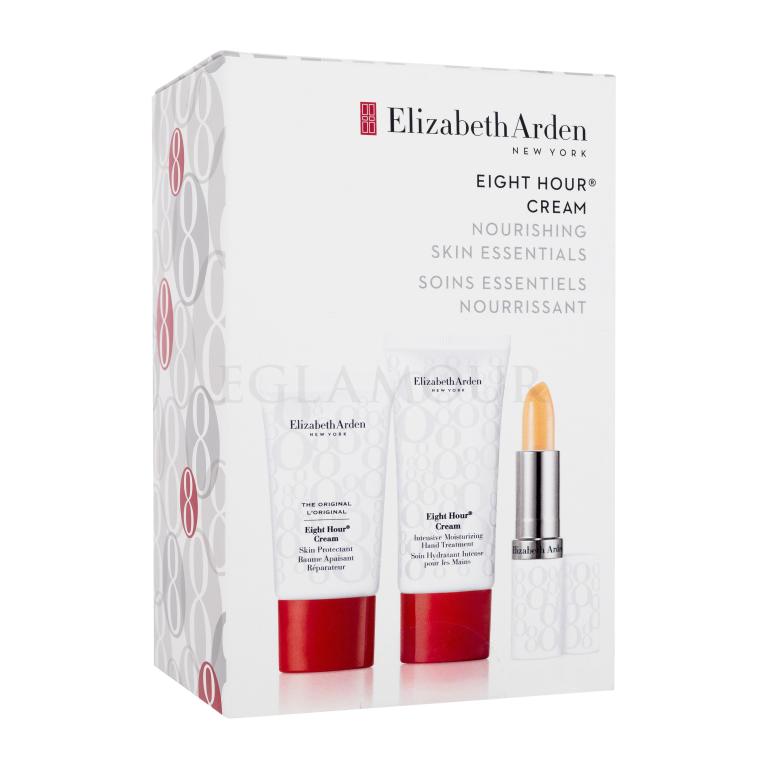 Elizabeth Arden Eight Hour Cream Nourishing Skin Essentials Geschenkset Körperbalsam Hand Treatment 30 ml + Lippenbalsam Eight Hour Cream Lip Protectant Stick SPF15 3,7 g