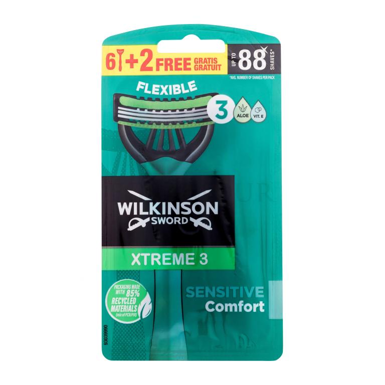 Wilkinson Sword Xtreme 3 Sensitive Comfort Rasierer für Herren Set