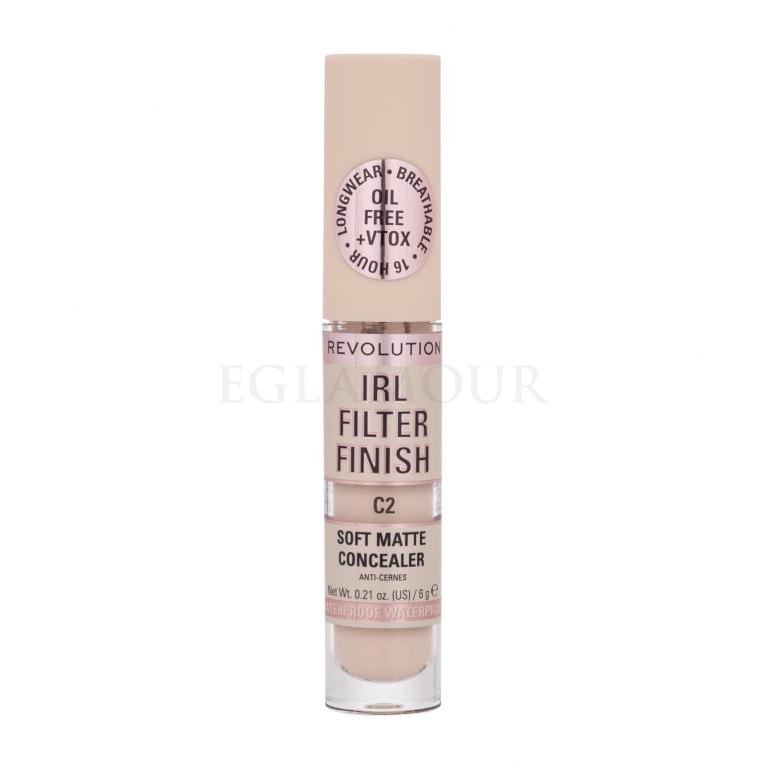 Makeup Revolution London IRL Filter Finish Soft Matte Concealer Concealer für Frauen 6 g Farbton  C2