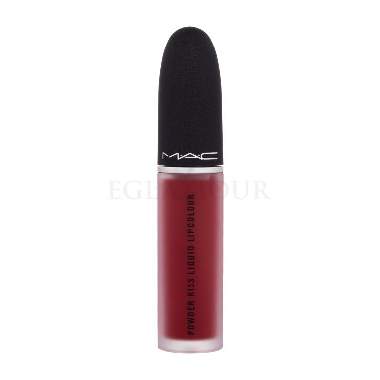 MAC Powder Kiss Liquid Lippenstift für Frauen 5 ml Farbton  975 Ruby Boo